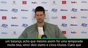 TÊNIS: ATP Finals: Djokovic após derrota para Federer: "Não estou feliz, mas foi uma temporada muito boa"
