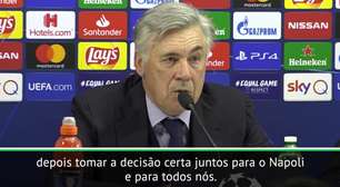 FUTEBOL: UEFA Champions League: Ancelotti fala sobre reunião antes de ser despedido do Napoli: "Por enquanto sou o treinador"