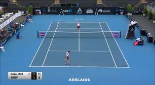 TÊNIS: WTA Adelaide: Sabalenka vence Halep e avança para a semifinal