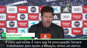 La Liga: Simeone revela 'preocupação' com posição na tabela