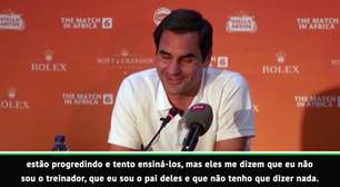 VIRAL: Tênis: Federer conta que seus filhos não o escutam: "Se o treinador de vocês sabe mais, tudo bem"