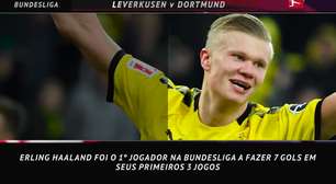 FUTEBOL: Bundesliga: 5 coisas: Haaland chega aos 7 gols e faz história