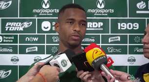 CORITIBA: Matheus Sales fala do abatimento no elenco, mas ressalta: "Agora é levantar a cabeça e trabalhar"