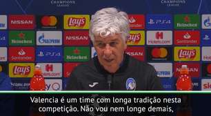 UEFA Champions League: Gasperini sobre o Valencia: 'venceu Ajax e Chelsea nesta temporada'