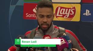 UEFA Champions League: Renan Lodi: "Não temos medo do Liverpool"