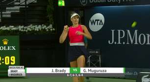 WTA Dubai: Brady derrota Muguruza (6-7, 6-3, 6-4)