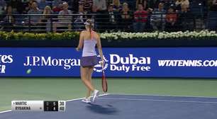 WTA Dubai: Rybakina derrota Martic (7-6, 7-6)