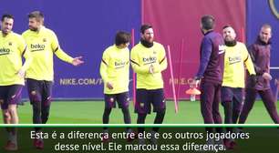 FUTEBOL: UEFA Champions League: Setien sobre comparações com Maradona: "Messi tem a consistência de sempre jogar bem por 15 anos"