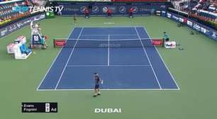 TÊNIS: Aberto de Dubai: Evans bate Fognini (3-6, 6-4 e 7-5)