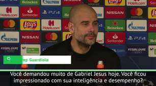 UEFA Champions League: Guardiola: "Não há jogador com tanta intensidade sem a bola como Gabriel Jesus"