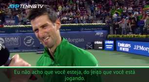 TËNIS: Aberto de Dubai: Djokovic brinca sobre ficar invicto por toda a temporada após novo título