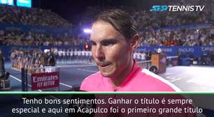 TÊNIS: ATP Aberto do México: Nadal sobre seu 'Hat-Trick' em Acapulco: "Estou super feliz só de estar aqui após 15 anos do meu primeiro título"