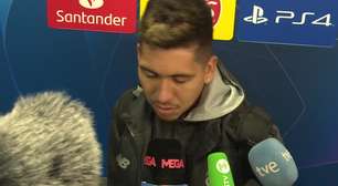 FUTEBOL:: UEFA Champions League: Firmino após eliminação para o Atlético: "É difícil jogar contra eles"