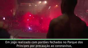 VIRAL: Futebol: Jogadores do PSG celebram classificação na UCL com os fãs