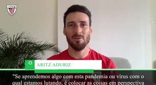 FUTEBOL: La Liga: Aduriz sobre Pandemia: "Talvez o futebol não seja tão importante assim"