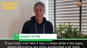 VIRAL: Futebol: Setién sobre reclusão devido ao Coronavírus: "O que mais sinto falta é da grama verde"