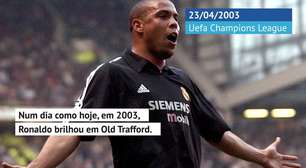 FUTEBOL: UEFA Champions League: Num dia como hoje: O memorável hat-trick de Ronaldo em Old Trafford