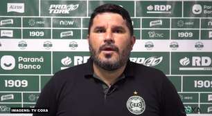 CORITIBA: Barroca analisa derrota contra o Athletico no primeiro jogo da final: "Fizemos um bom jogo, infelizmente tomamos um gol no final"