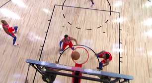 La autocanasta con la cara de Tobias Harris