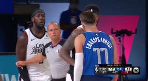 Acalorada discusión de Doncic antes de lesionarse