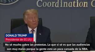 Trump: "La NBA se ha convertido en una institución política con muy malas audiencias"