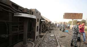 Descarrilamento de trem no Egito tem 11 mortos e 98 feridos