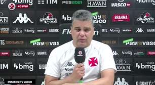 VASCO: Marcelo Cabo analisa partida contra o Botafogo, admite primeiro tempo ruim, mas ressalta após título: "até o gol, fomos melhores que o Botafogo"