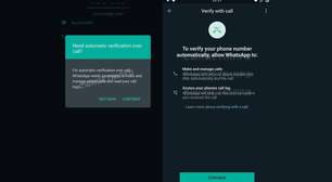WhatsApp poderá te ligar para confirmar veracidade da conta