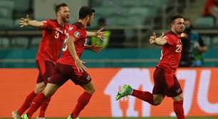 Com chuva de golaços, Suíça vence a Turquia pela Eurocopa