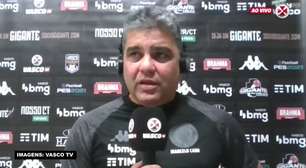 VASCO: Marcelo Cabo lamenta derrota para o Goiás, explica confusão no final do jogo, mas reconhece: "Não sei quem acabou tomando cartão"