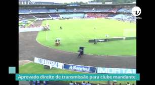 Aprovado projeto que dá direito de transmissão de jogos de futebol para clube mandante