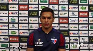 FORTALEZA: "Só faz gol quem chuta", destaca Robson ao explicar estratégia da equipe para furar a defesa do Palmeiras