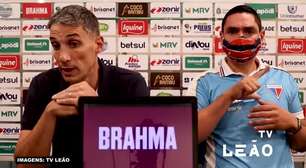 FORTALEZA: Vojvoda sai com boa sensação da derrota para o Atlético-MG em casa: "Estou conforme com o resultado"