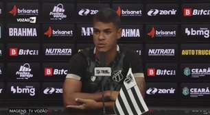 CEARÁ: Após estreia, Geovane exalta treinador Tiago Nunes: "Tenho certeza que vai me acrescentar muito"