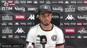 VASCO: Morato vê última partida como melhor exibição individual pelo clube mas exalta trabalho coletivo: "Não vou jogar sozinho contra 11 adversários"