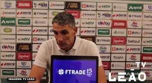 FORTALEZA: Vojvoda reconhece começo ruim no primeiro tempo, destaca melhora no segundo e lamenta derrota para o Atlético-GO: "Ficamos sem nada"