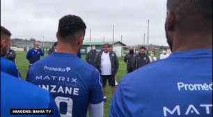 BAHIA: Guto Ferreira tem sua primeira conversa com o elenco como treinador do clube