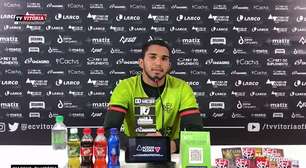 VITÓRIA: Lucas Arcanjo minimiza goleada sofrida por Vasco em clássico e foca em confronto: "Independente do resultado deles, esses 4 jogos são como finais para nós"