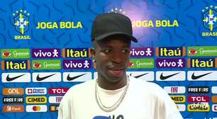 SELEÇÃO: Vinicius Junior comemora minutagem com a camisa do Brasil: "É sempre uma honra estar com a Seleção"