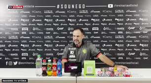 VITÓRIA: Wagner Lopes lamenta eliminação após sair vencendo por dois gols: "Nós vacilamos em algumas situações"
