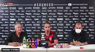 VITÓRIA: Jadson é apresentado, destaca motivos de acerto com o clube e ressalta: "temos um ano difícil pela frente"