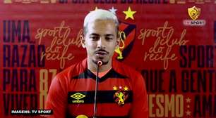 SPORT: Alan garante recuperação de lesão, se diz 100% e apresenta suas principais características dentro de campo: "Gosto de deixar os atacantes na cara do gol"