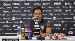 VITÓRIA: Dado Cavalcanti admite frustração por empate no clássico: "Se tivesse que haver um vencedor hoje, seriamos nós"