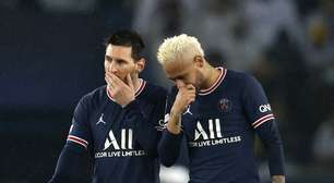 Neymar precisou consolar Messi no vestiário do PSG, diz TV