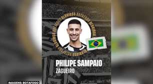 BOTAFOGO: Primeiro reforço da era Textor! Philipe Sampaio é o novo zagueiro do Fogão