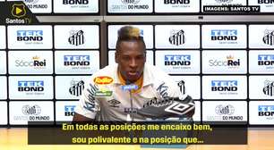 SANTOS: Jhojan Julio é o novo reforço santista e jogador exalta sua polivalência dentro de campo: "A posição que eu tiver que ajudar a equipe, vou fazer da melhor maneira"