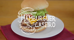 Hambúrguer caseiro