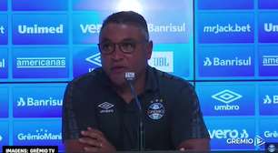 GRÊMIO: Roger Machado analisa derrota e discorda de ataque previsível contra a Chape: "criamos bastante oportunidades de gol"