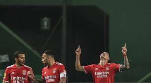 Fora de casa, Benfica vence o clássico contra o Sporting e diminui distância para o rival no Português