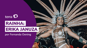 Erika Januza estreia como rainha de bateria na Marquês de Sapucaí